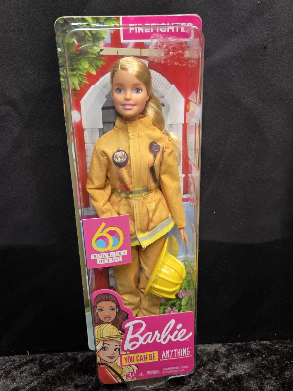 BARBIE 60 YEARS YOU CAN BE ANYTHING DOLL 2018  FIREFIGHTER